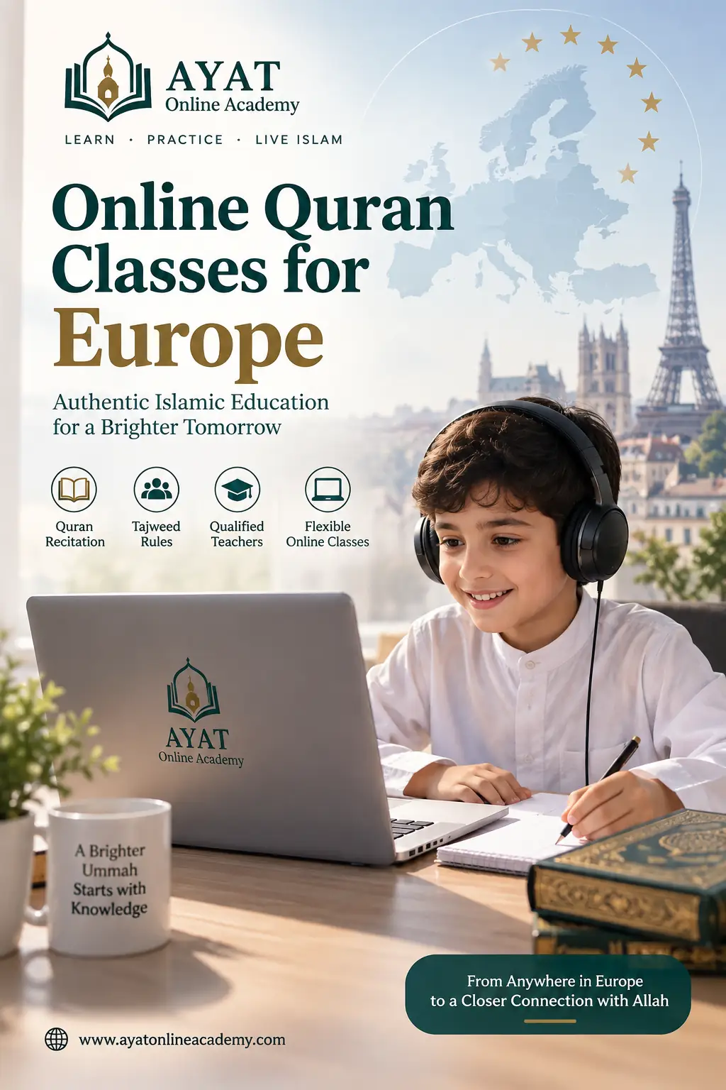 Ayat Online Academy pour les familles musulmanes en Europe